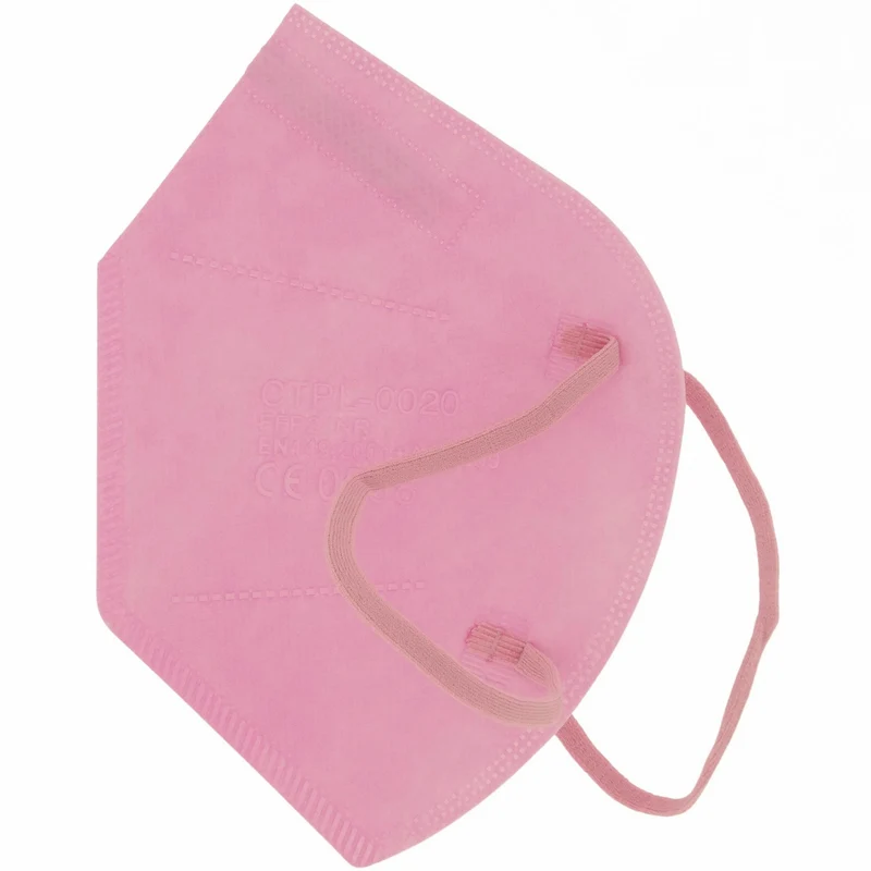 Lot de 5 masques de protection FFP2 rose (5 pièces)