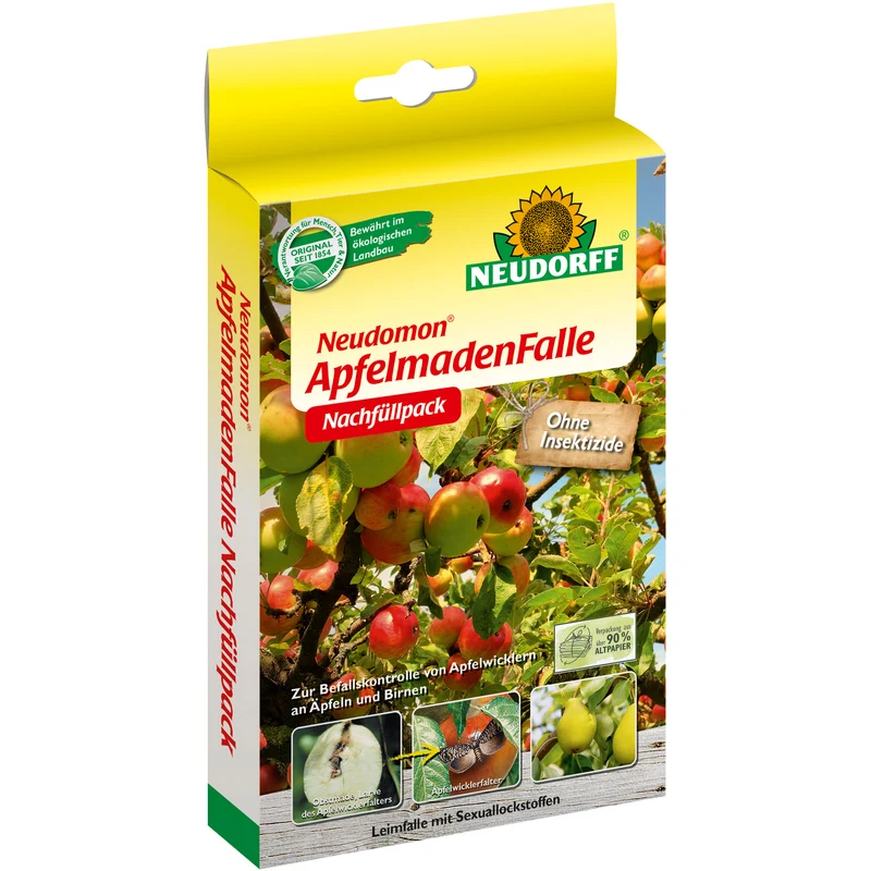 Neudorff Neudomon Recharge pour piège à carpocapse - 2 plaques et 2 capsules