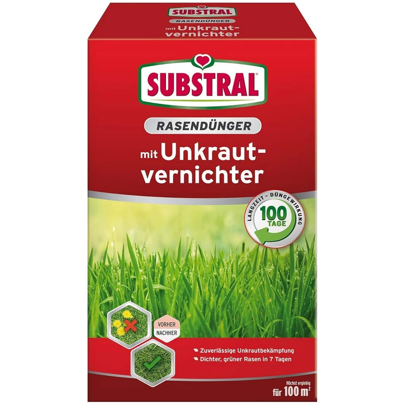 SUBSTRAL® Engrais Gazon avec Désherbant sélectif (2,0 kg)