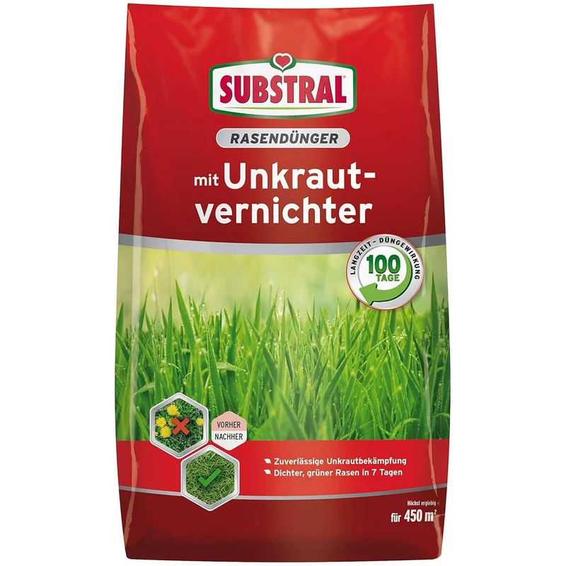 SUBSTRAL® Engrais Gazon avec Désherbant sélectif (9,0 kg)